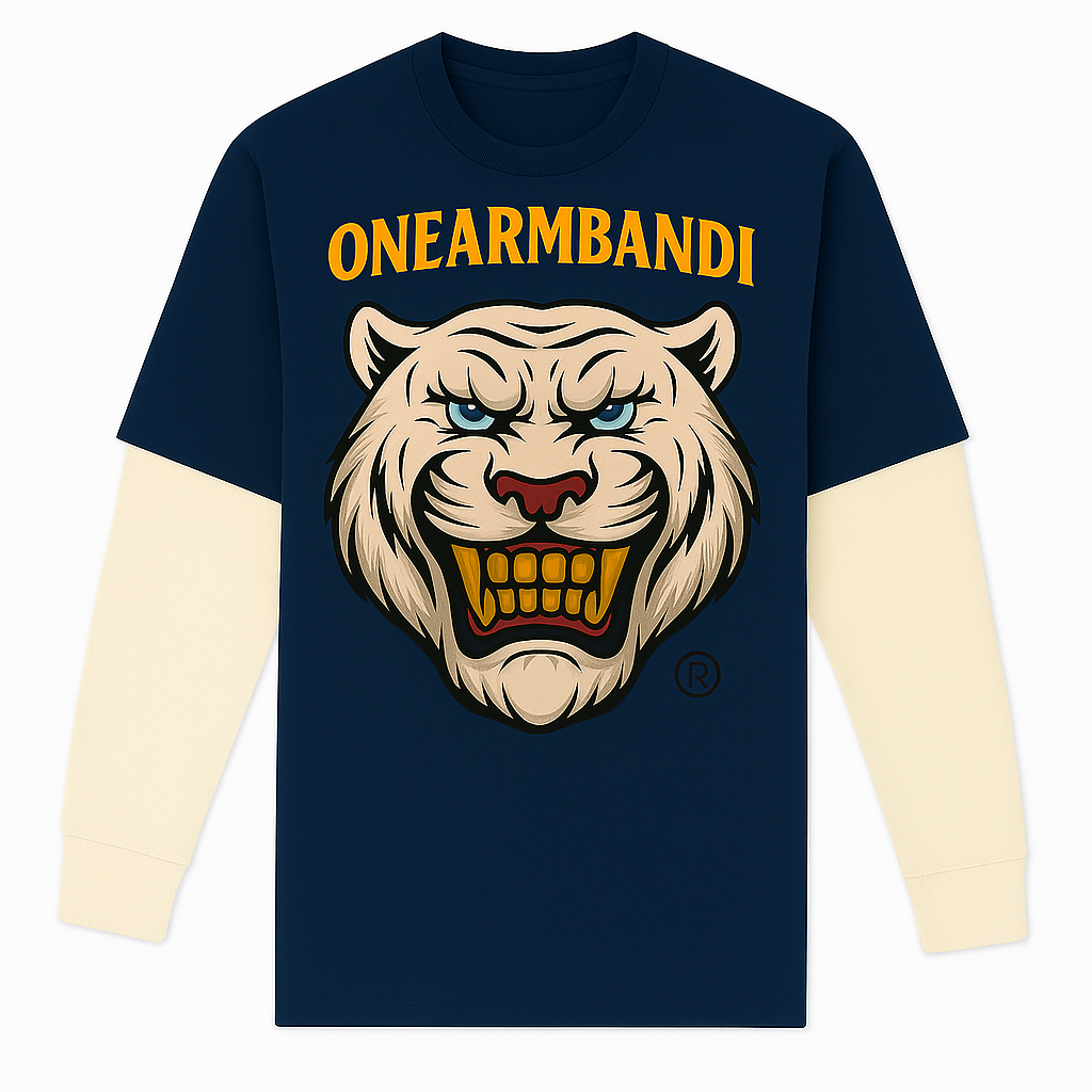 "Bandi Shine Ghost-Stripe Skater Tee"