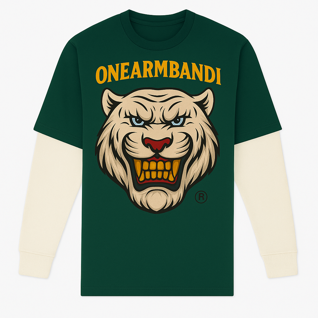 "Bandi Shine Ghost-Stripe Skater Tee"